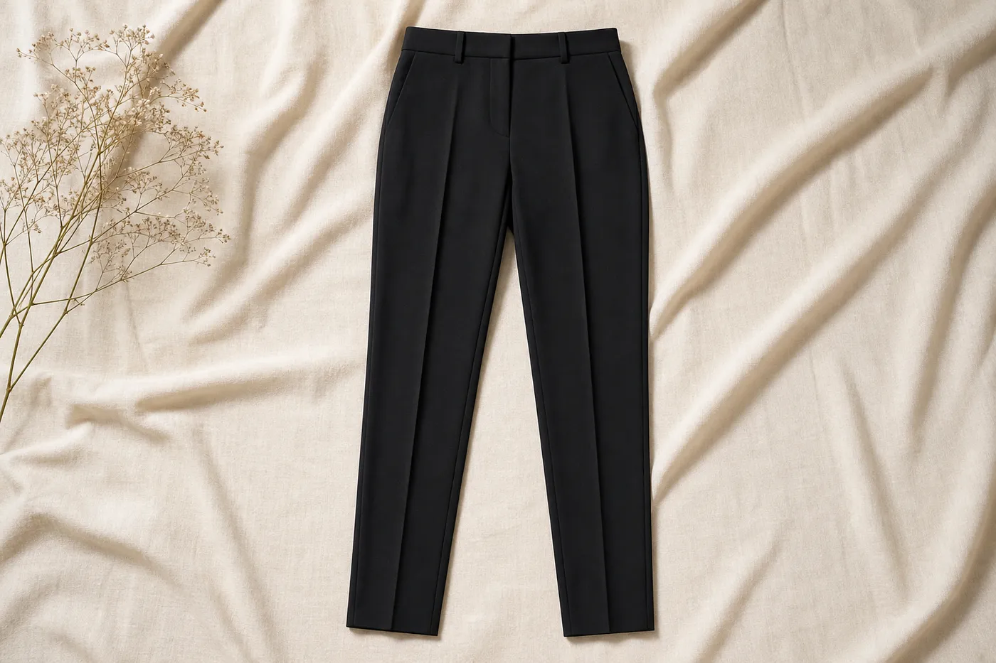 Iconique Pantalon Cigarette en Crêpe Édition Limitée