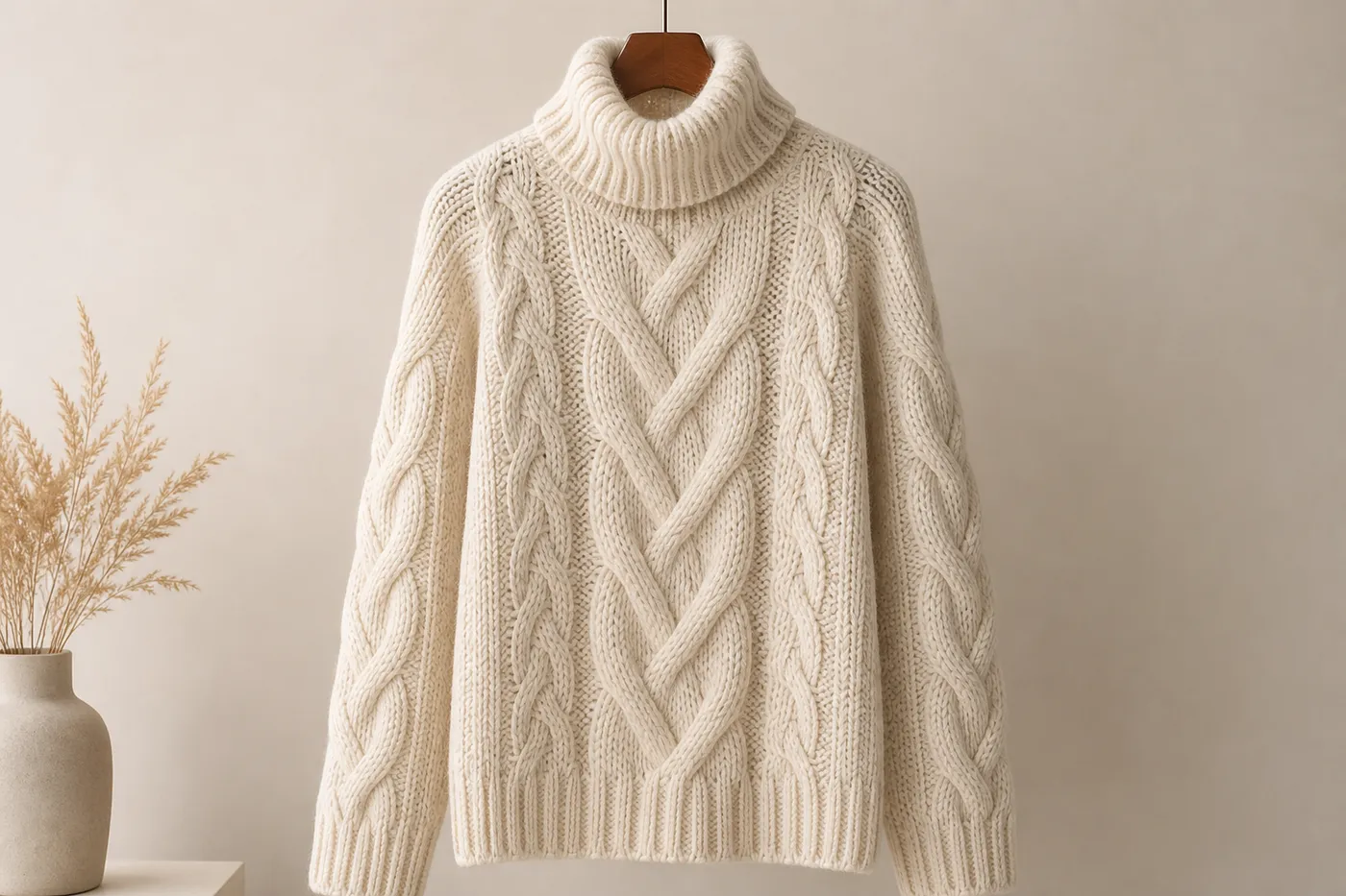 Édition Pull Torsadé en Laine Essentiel