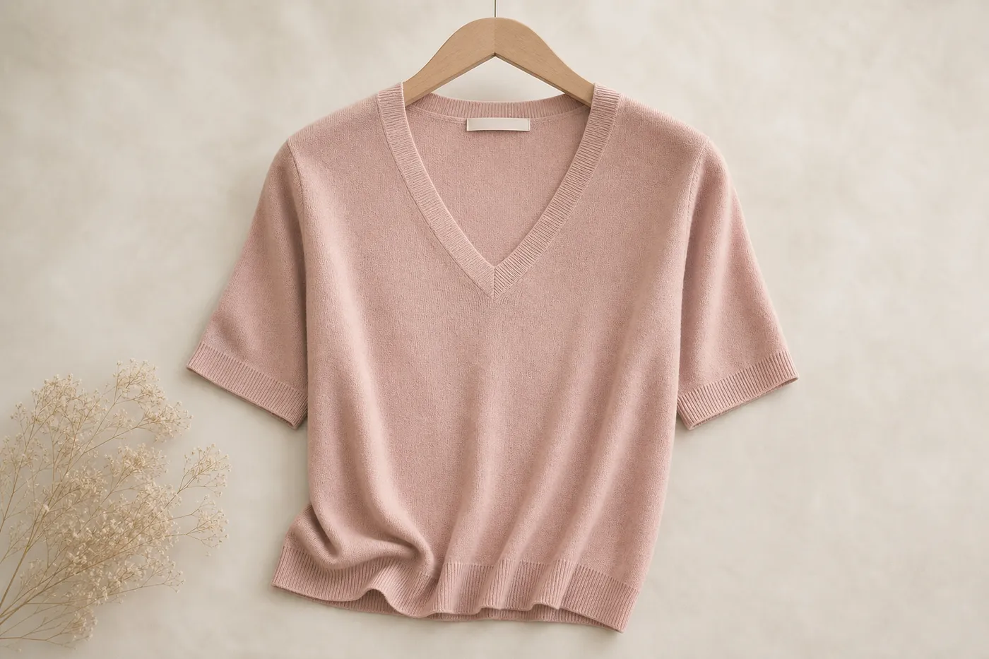 Top Maille Fine Col V N°06